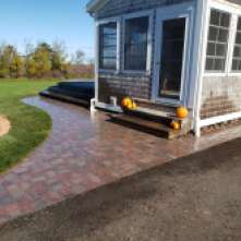 After stone walkway